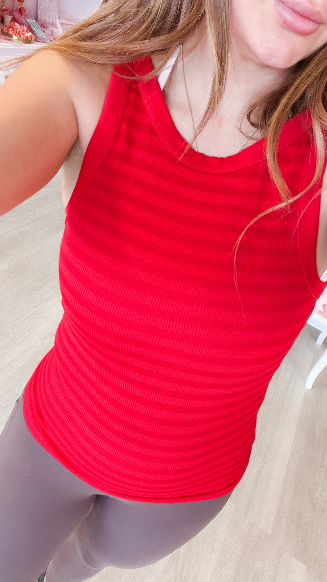Red Reversible Tank Top
