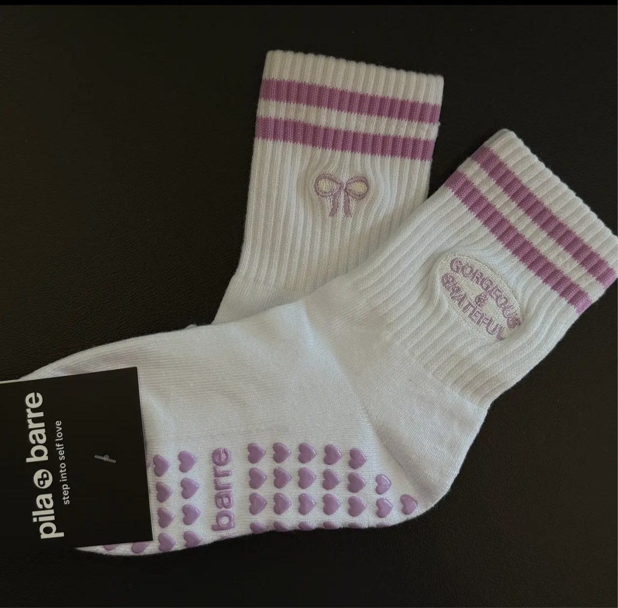 Gorgeous and Grateful Pilates Grip Socks