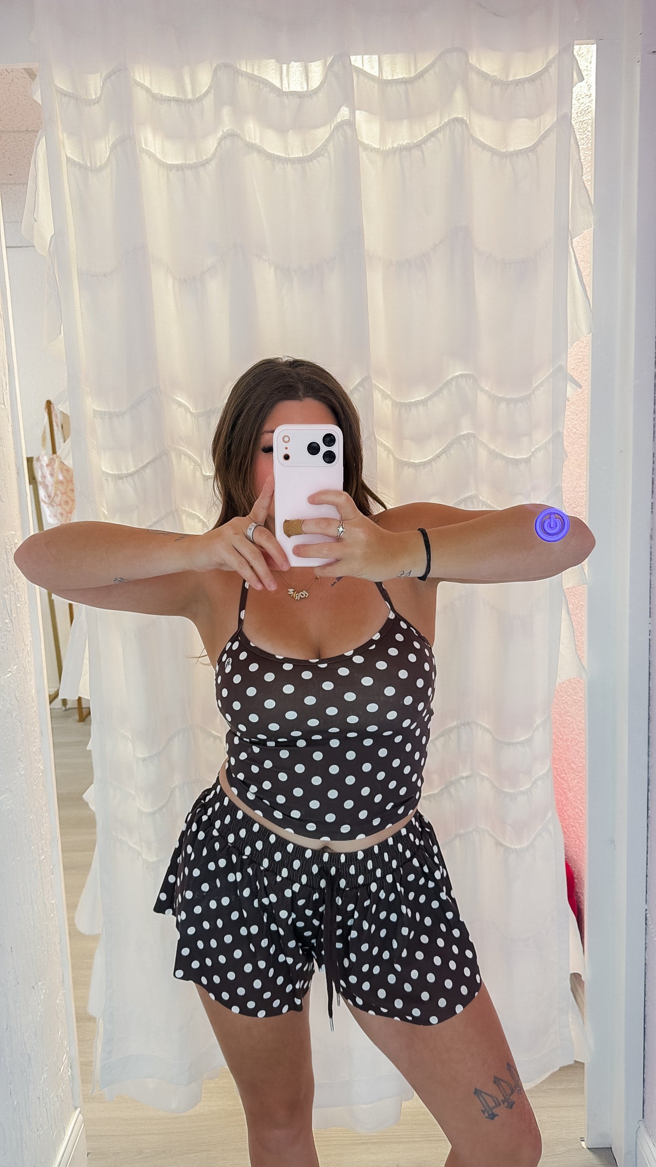 Flutter Away Polka Dot Shorts