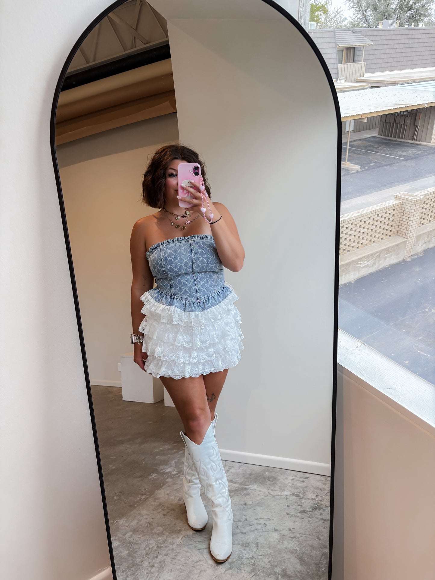 Dainty Denim Top