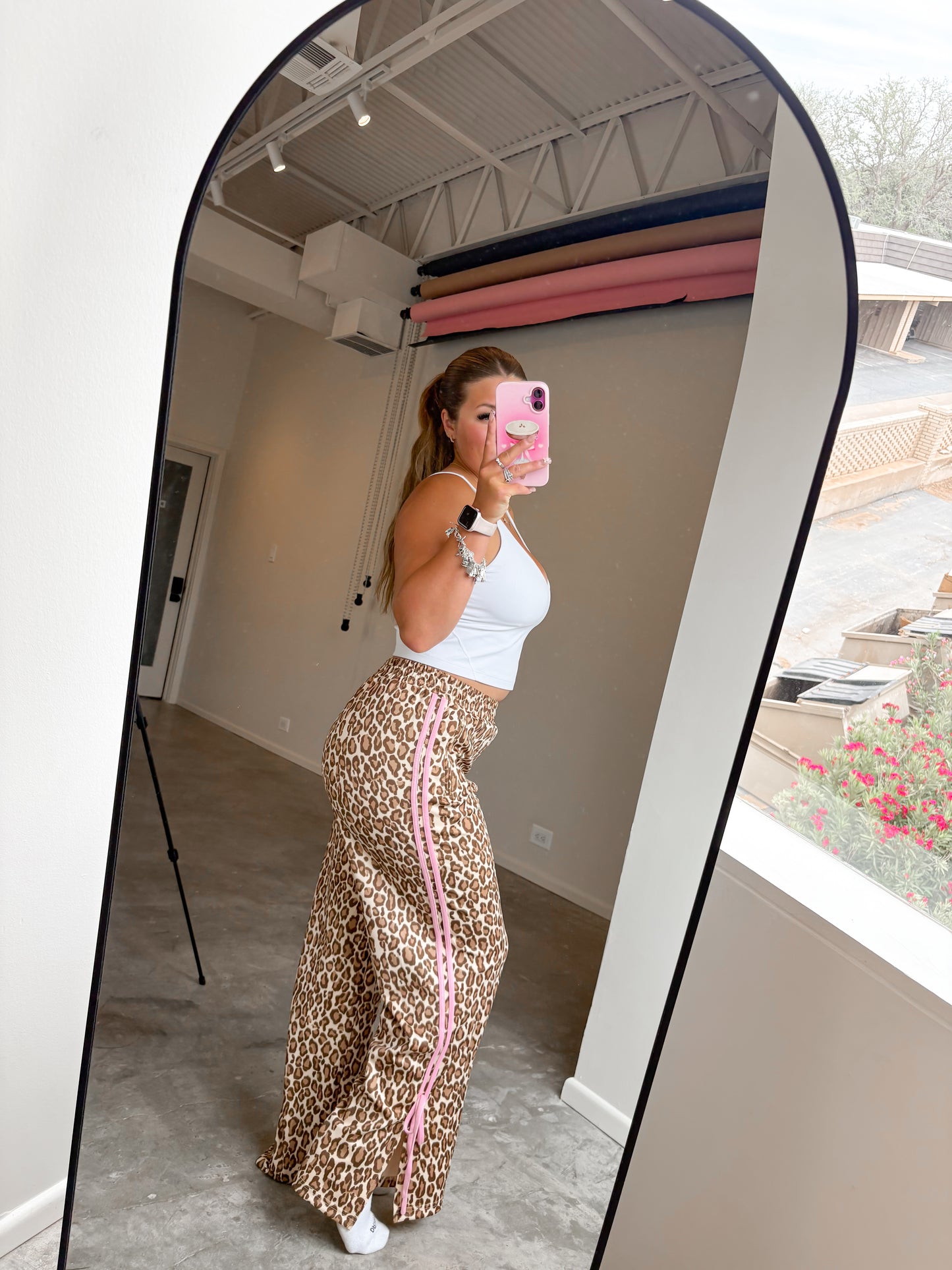 Cheetah Track Pants