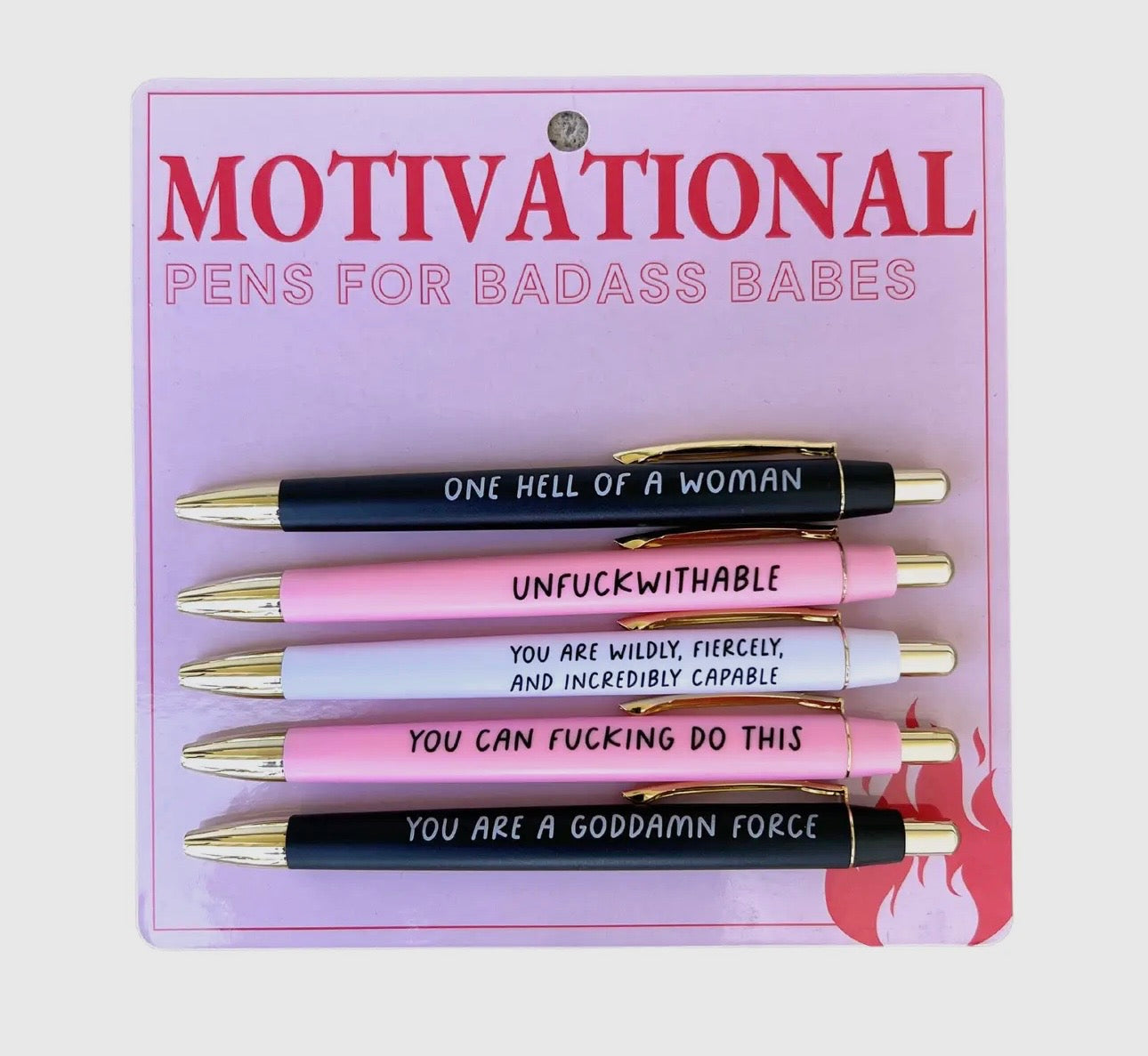 Motivational Badass Babes Pen Set