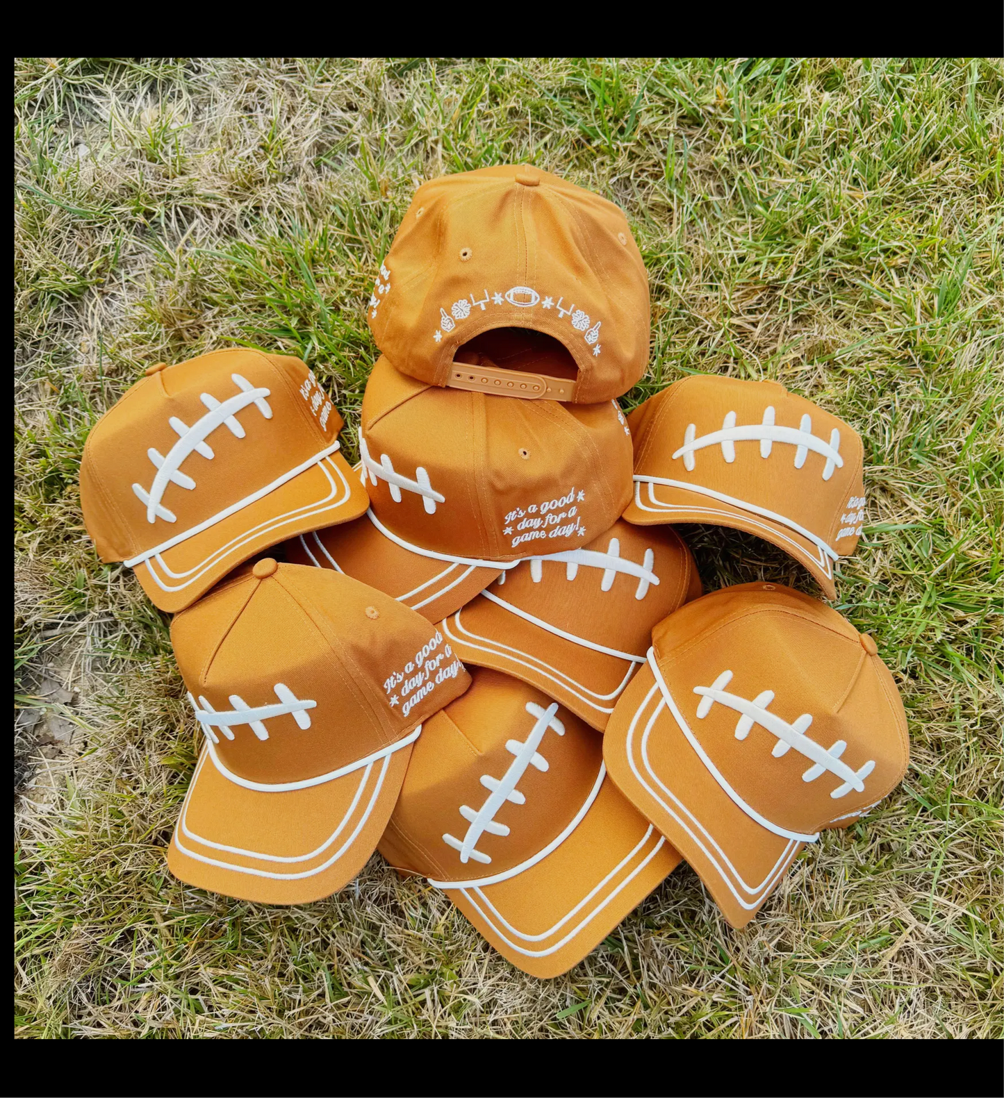 Football Laces Puff Hat