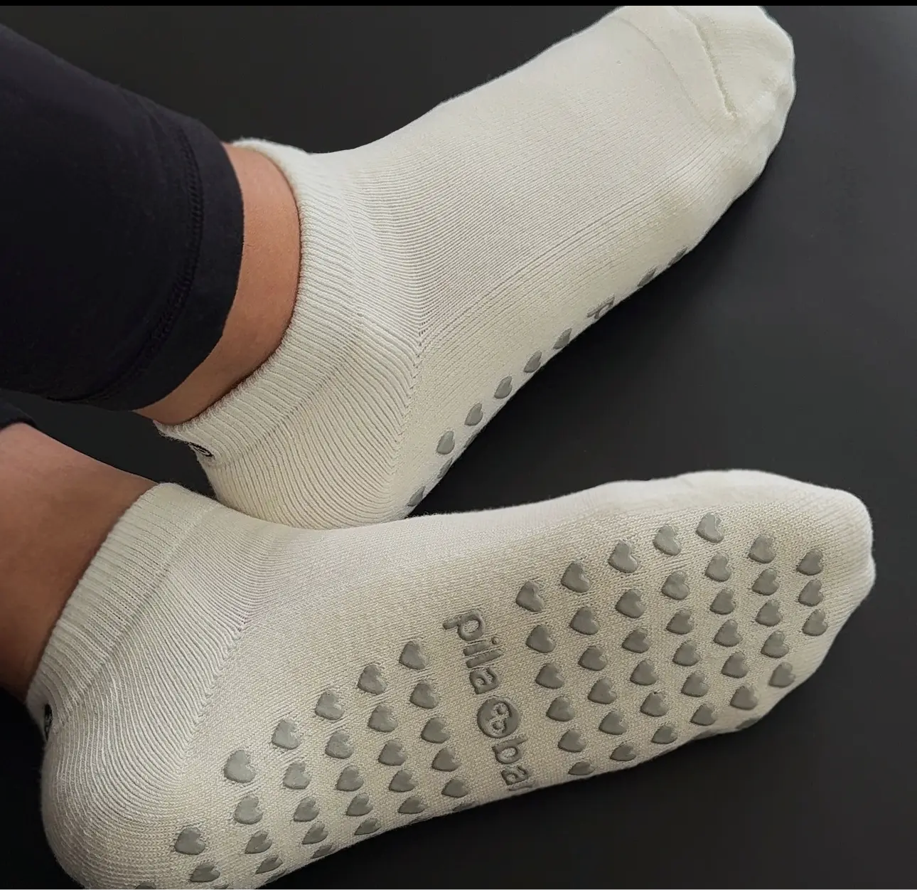 Pila Plain Low Grip Pilates Socks