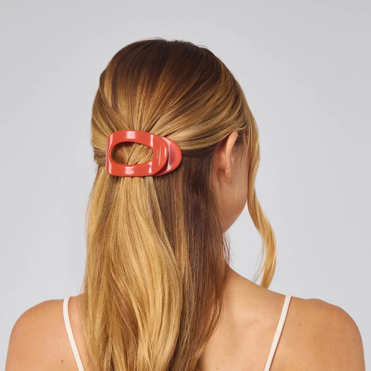 Cherry Plastic Flat Cloud Clip