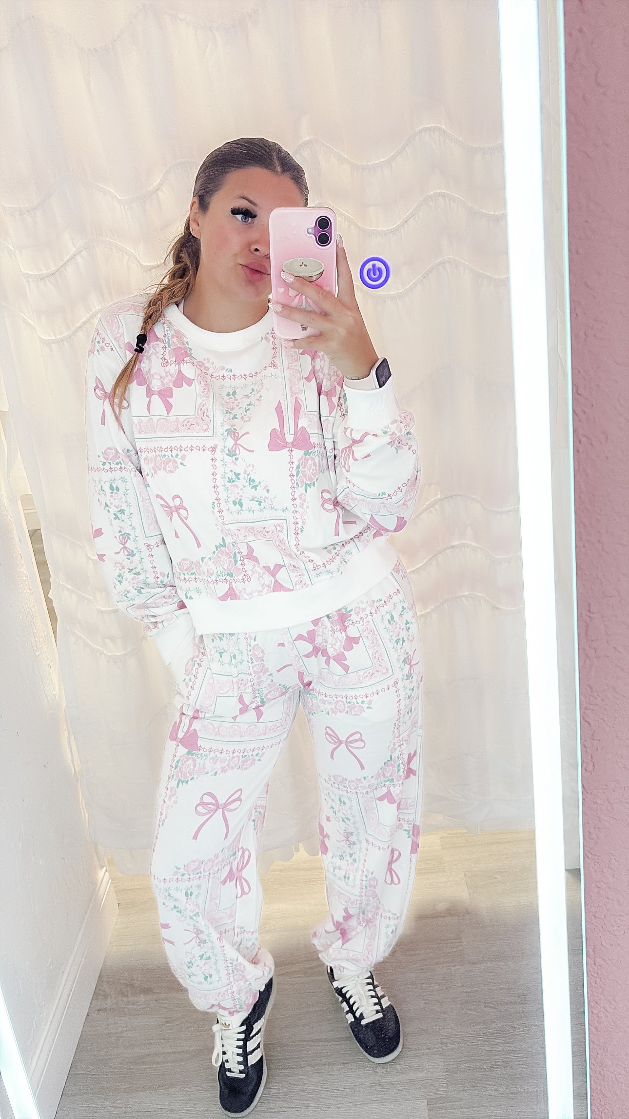 Patchwork Bow Matching Set