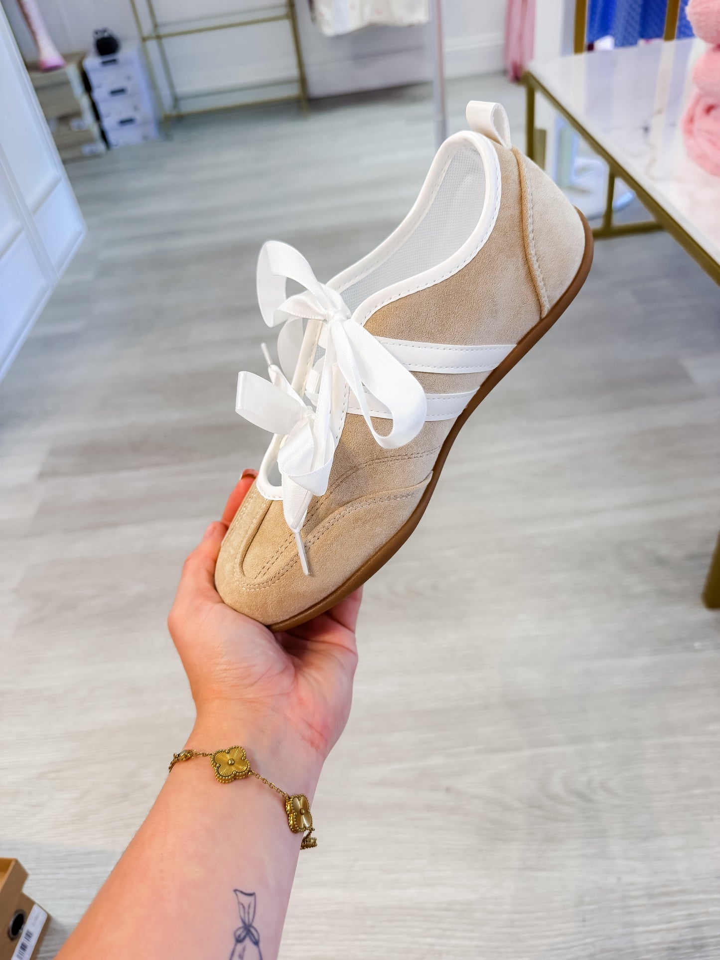 Vintage Havana Ballerina Bow Sneakers