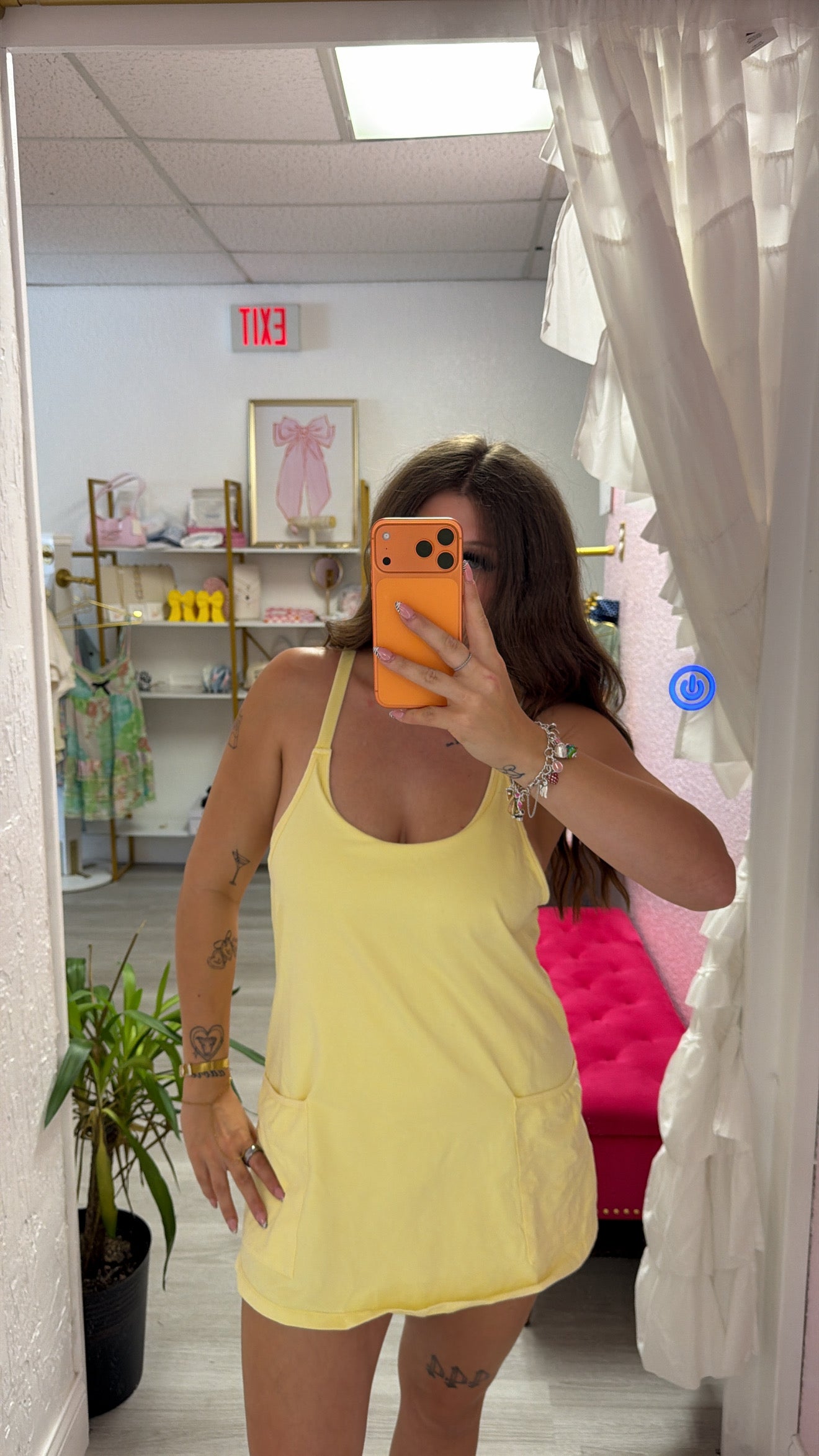 Butter Mineral Wash Dress