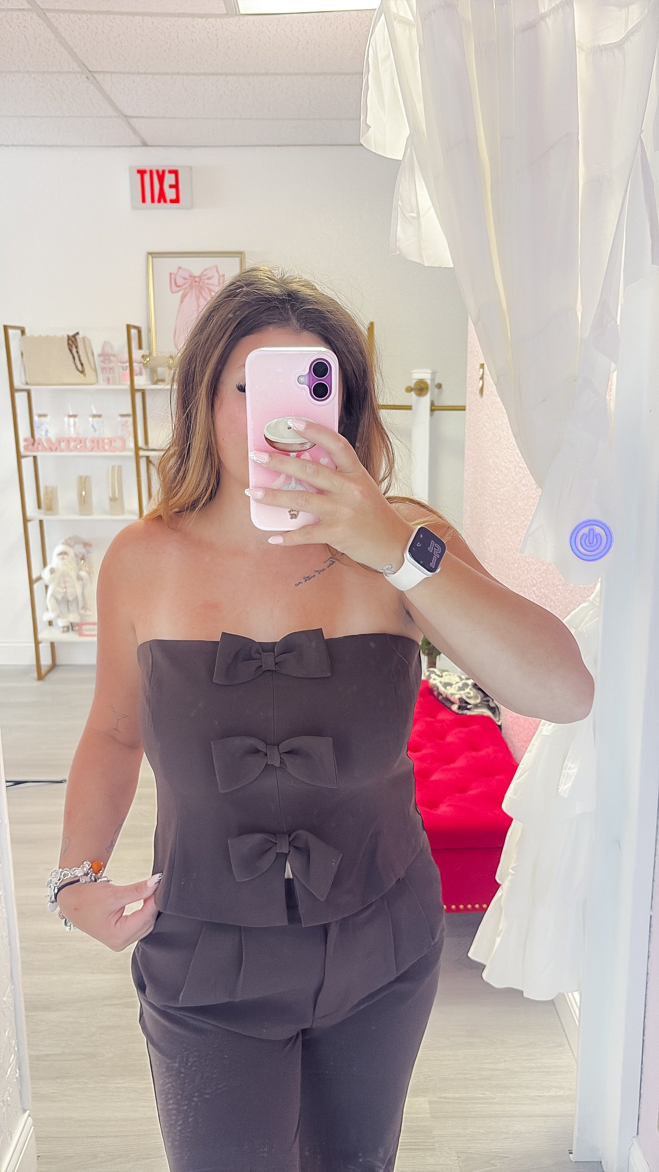 Triple Bow Front Tube Top