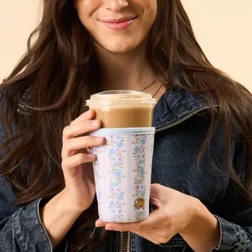 Petal Parade Blue Large Drink Sleeve