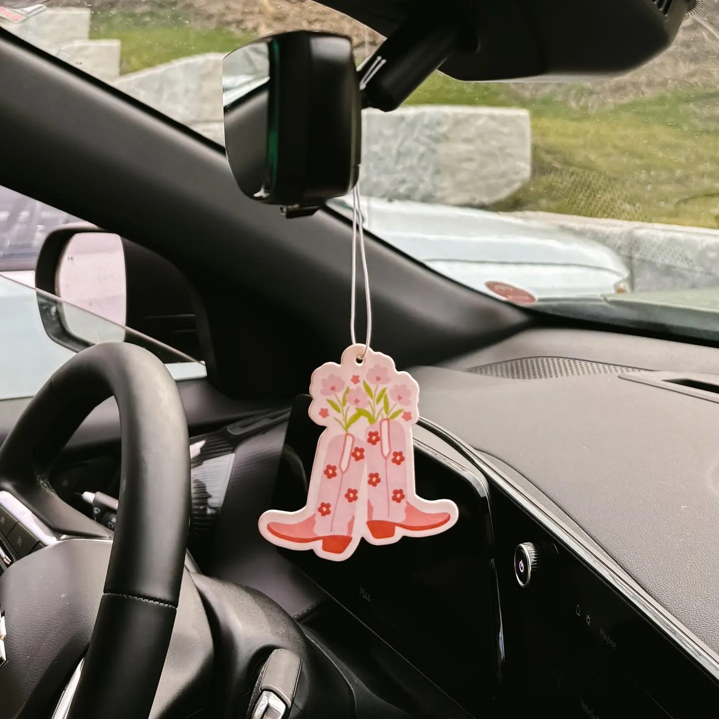Dainty Floral Boots Car Air Freshener