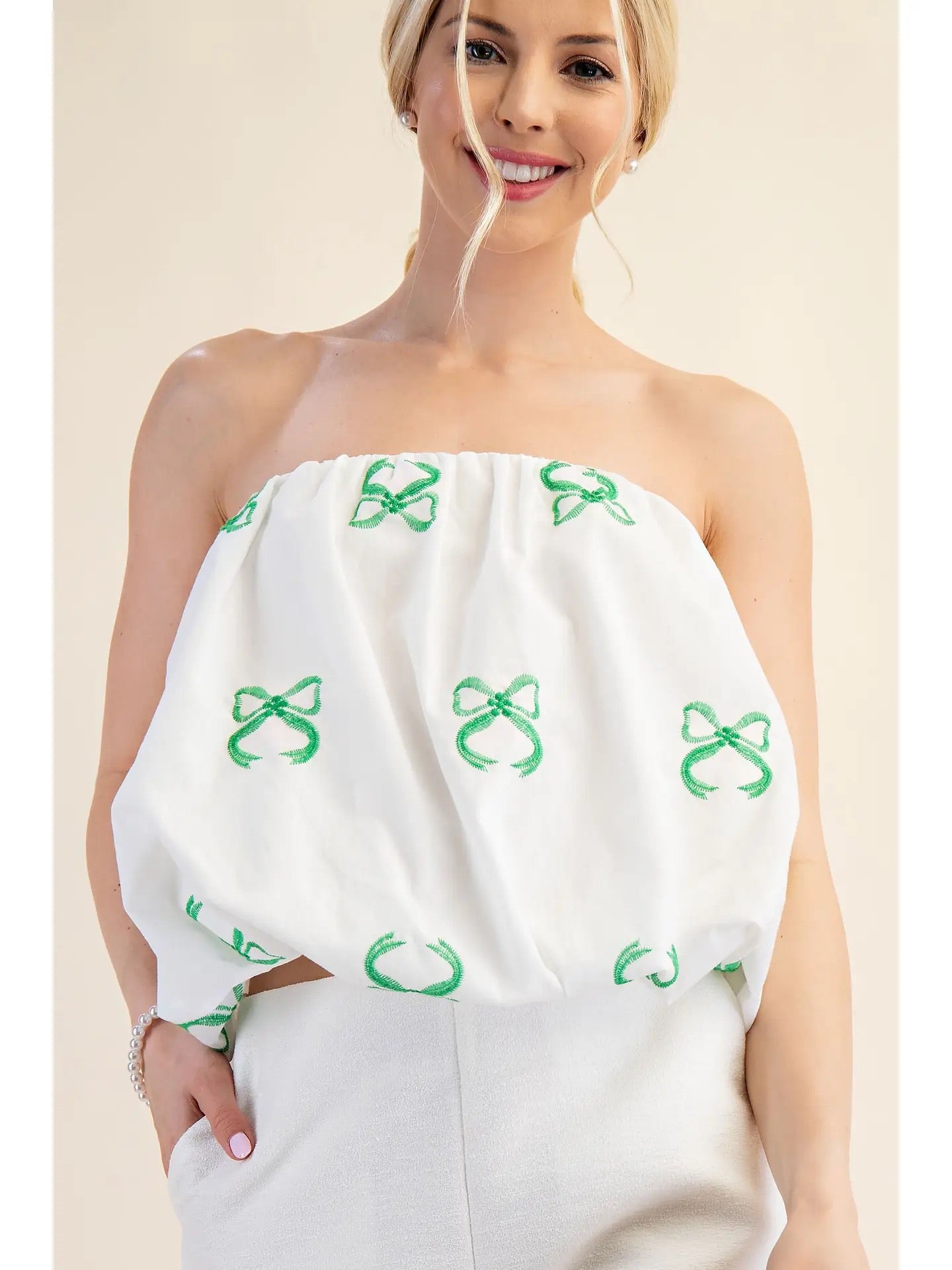 Kelly Strapless Balloon Top