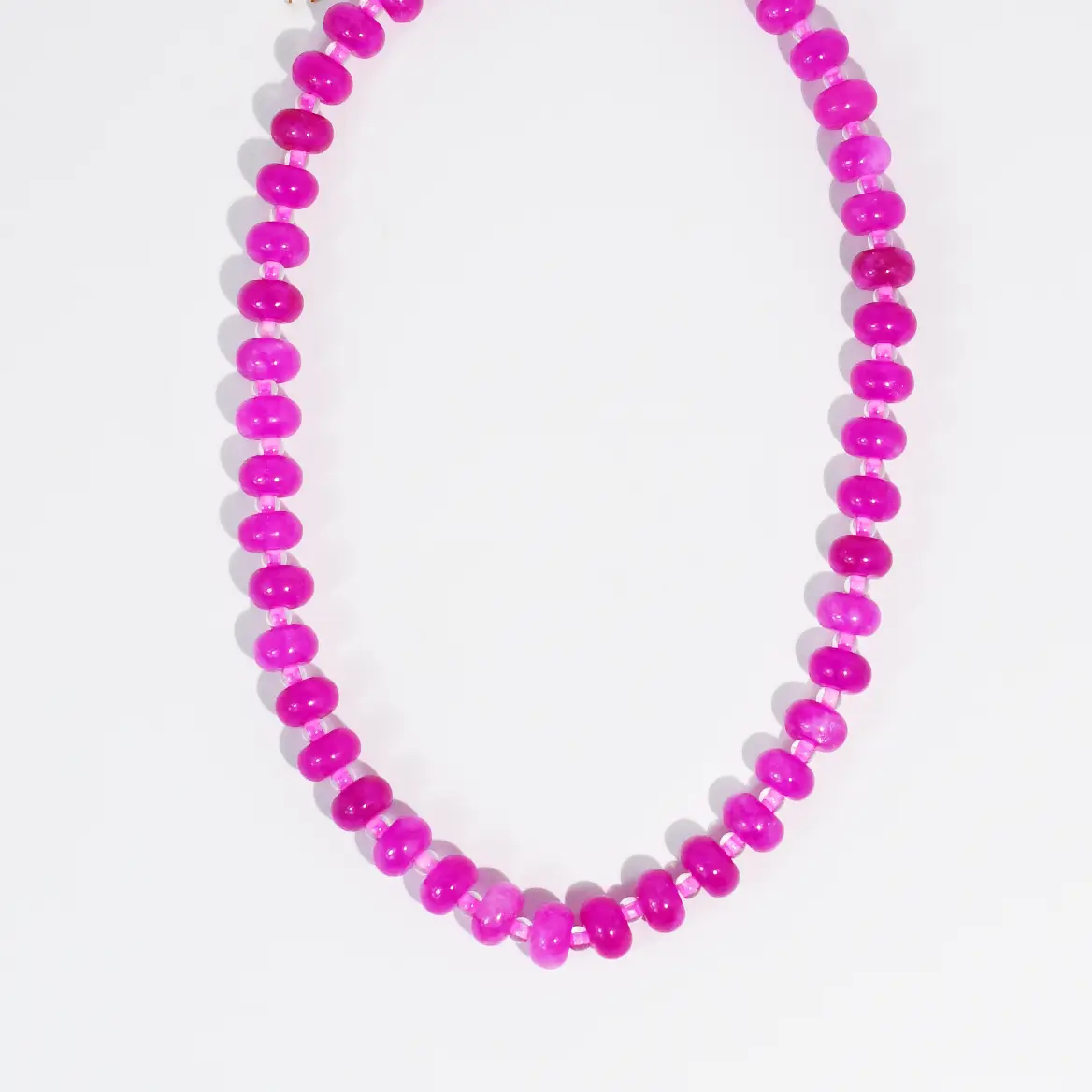 Fuchsia Gemstone Necklace