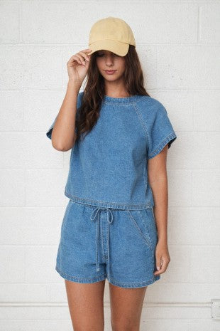 Denim Short Set Relaxed Everyday Fit