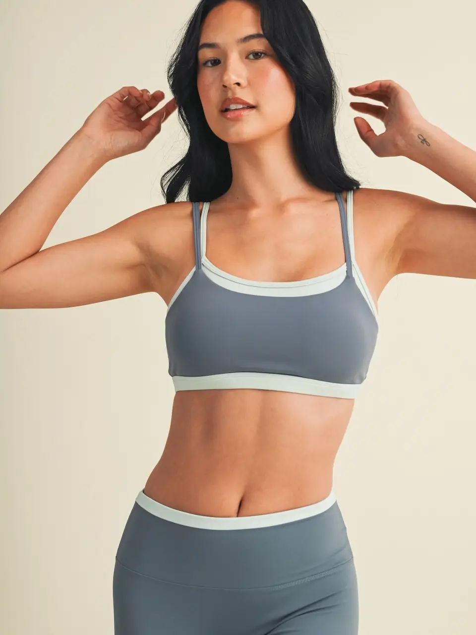 Slate Double Layered Sports Bra
