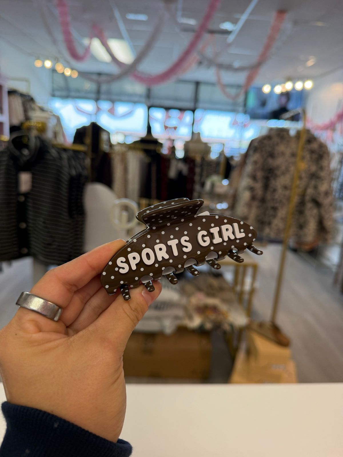 Sports Girl Claw Clip