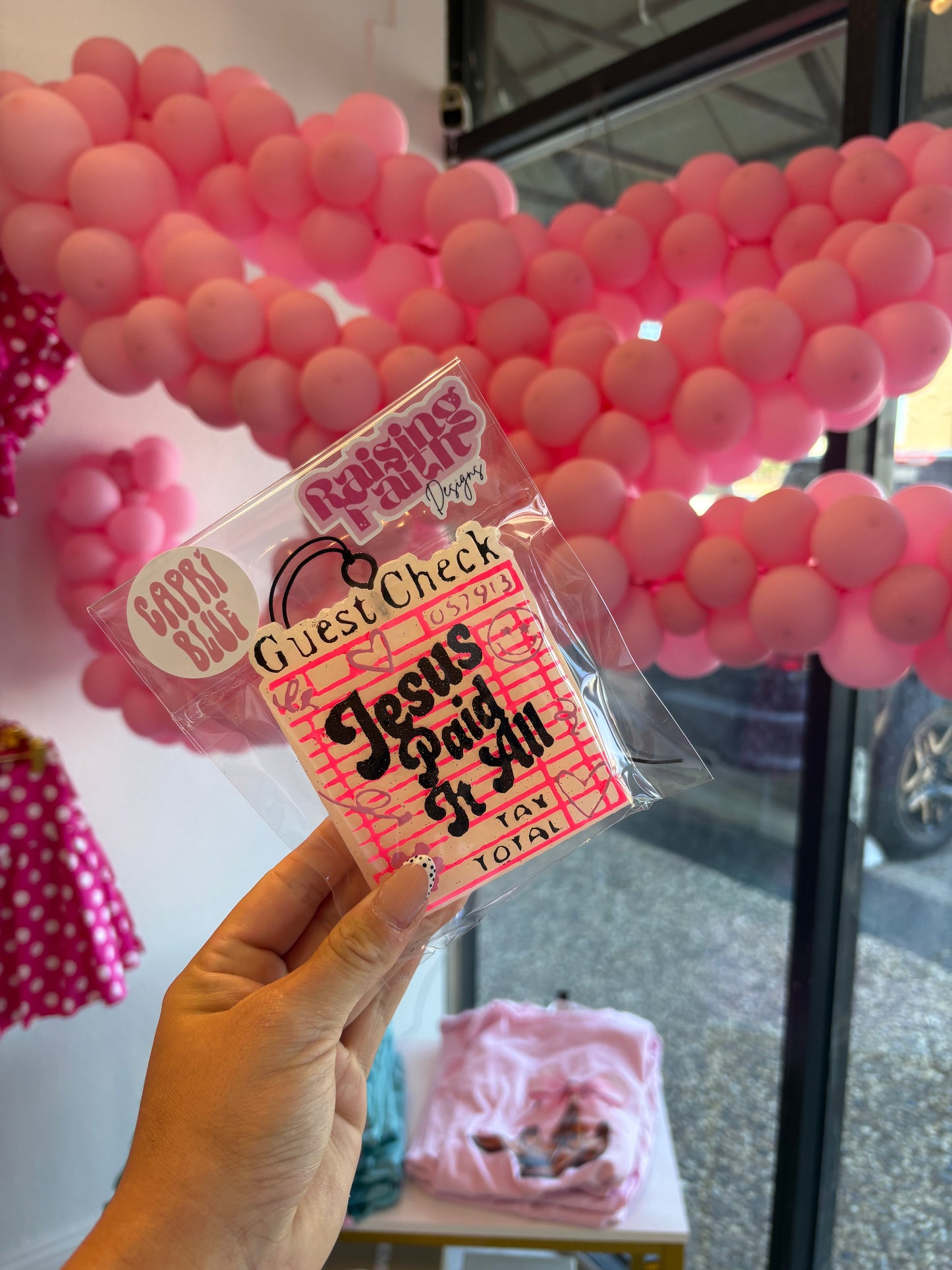 Jesus Paid It All Freshie