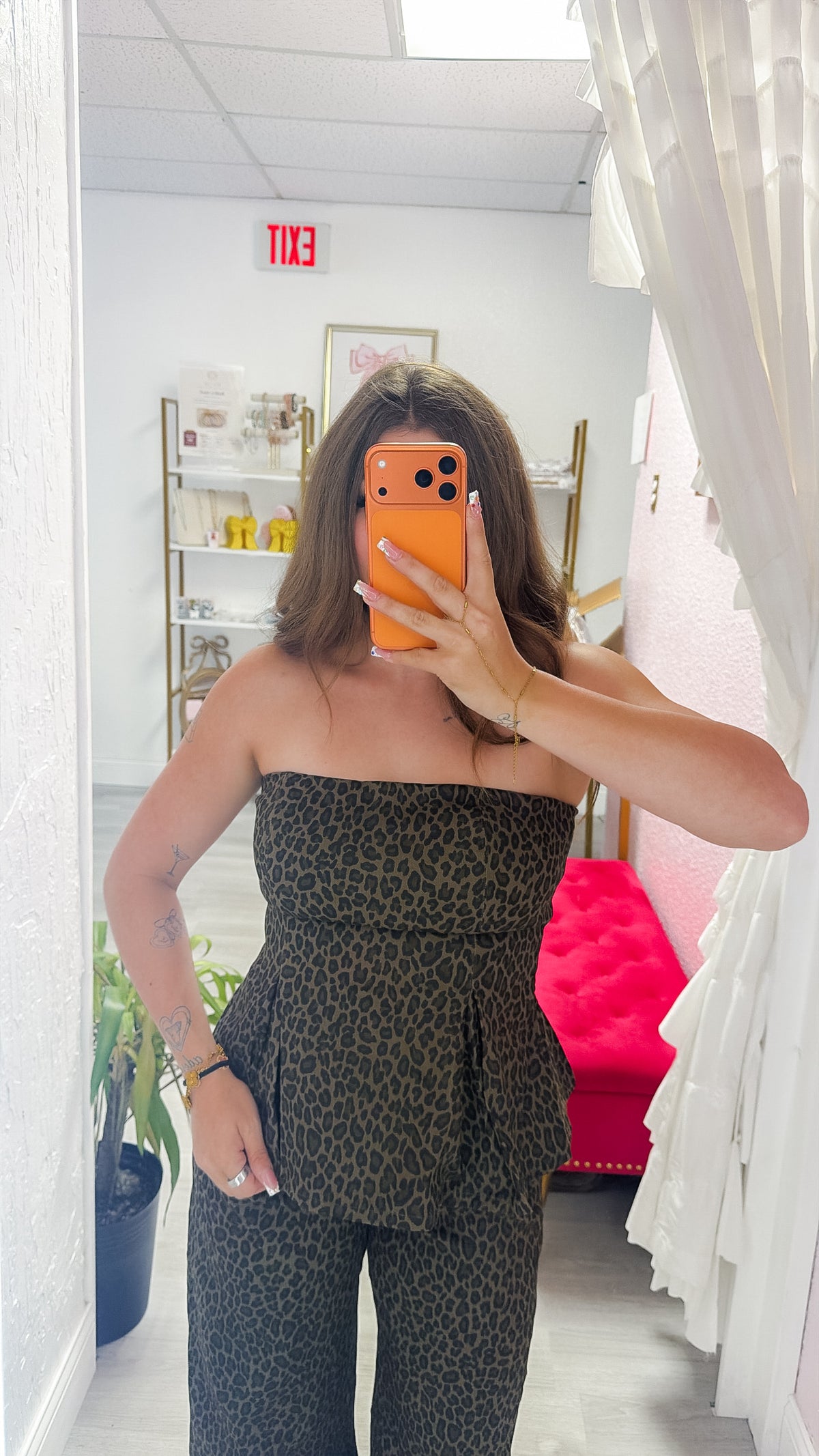 Camilla Leopard Peplum Top