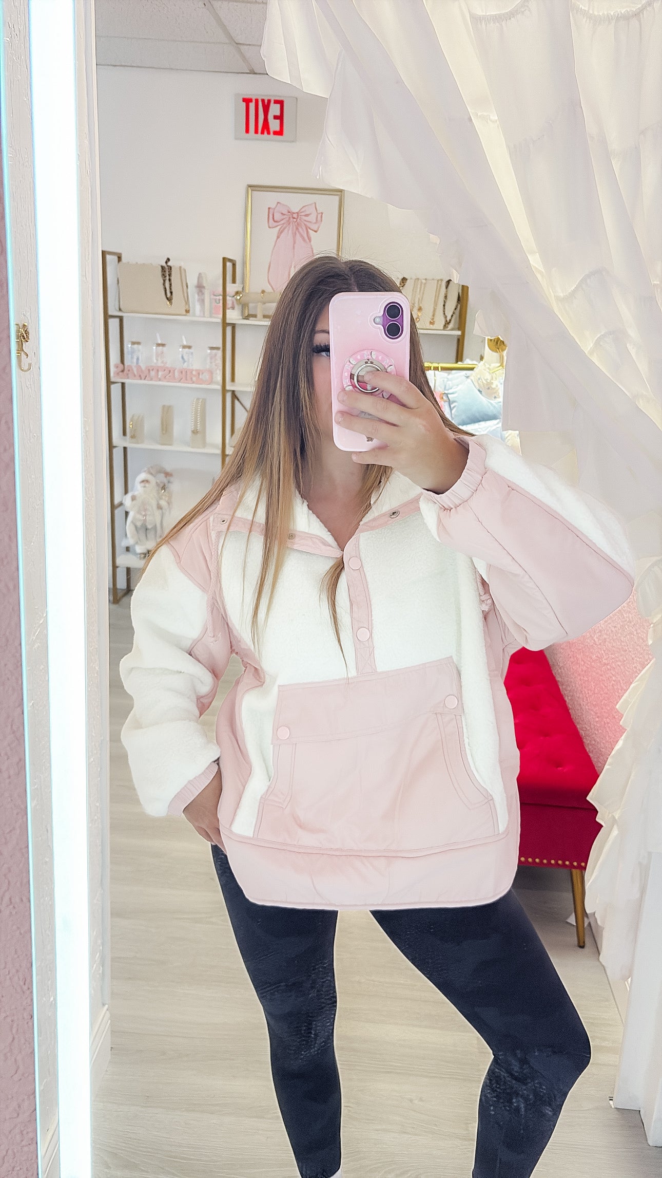 Winter Wonderland Pink Pullover