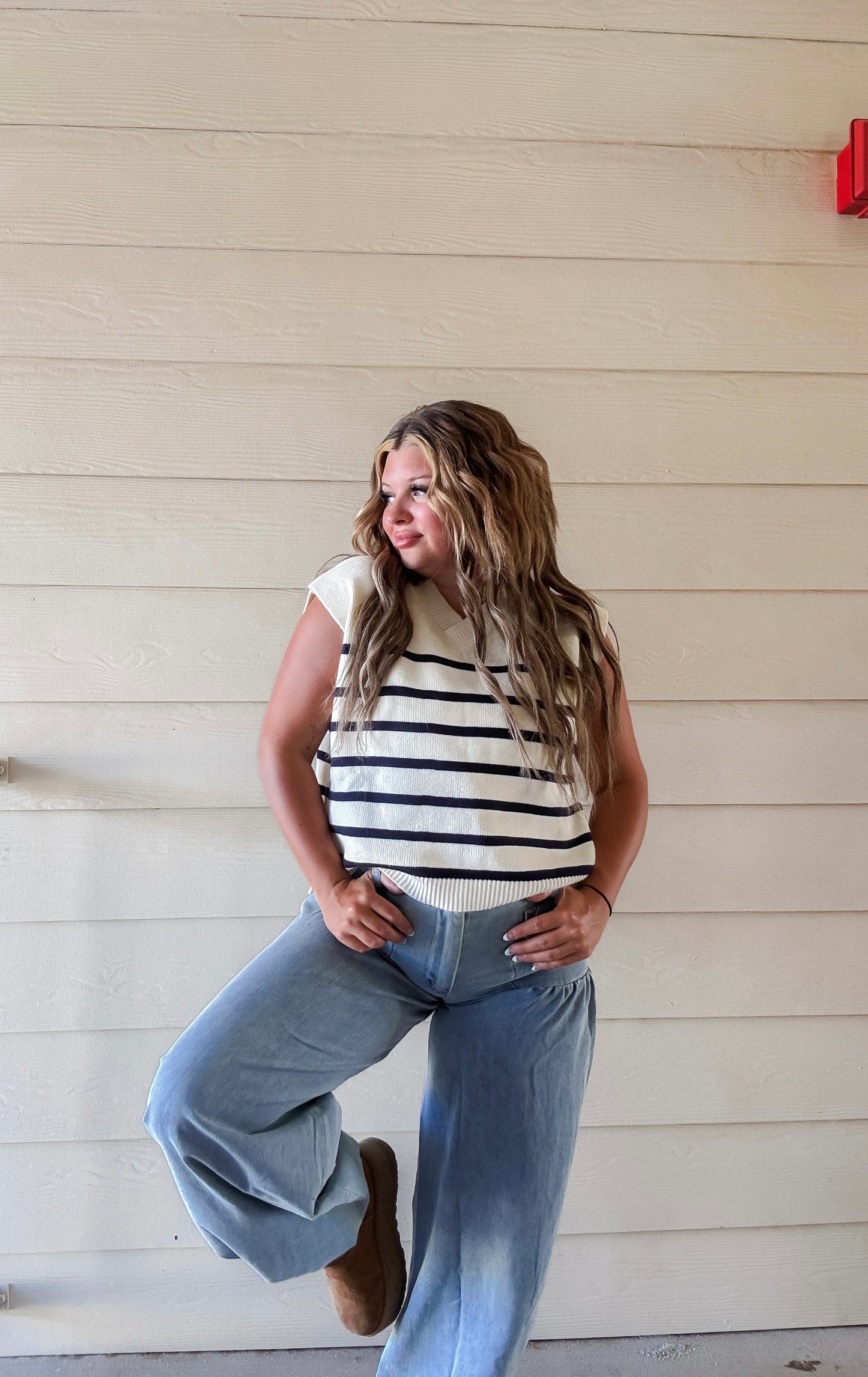 Light Wash Denim Bubble Pants