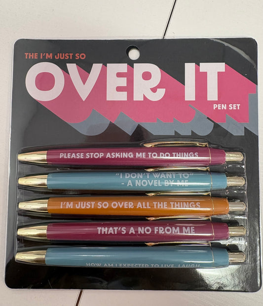 Over It Pen Set