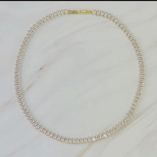 Marquise Tennis Necklace