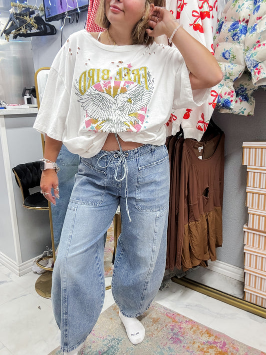 Half Way Barrel Jeans
