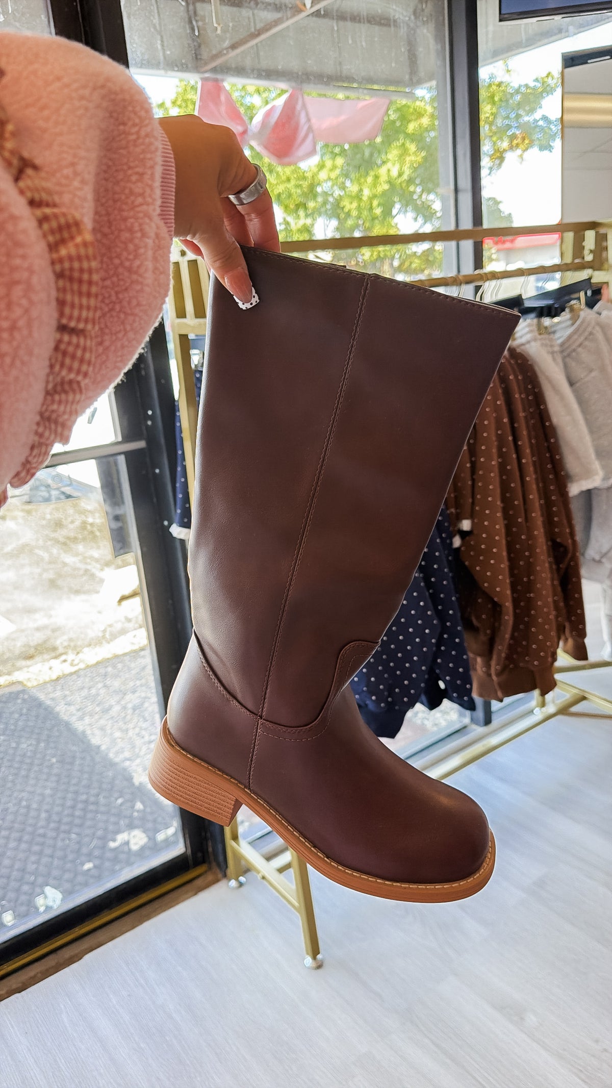 Jenni Tall Riding Boot - Chocolate