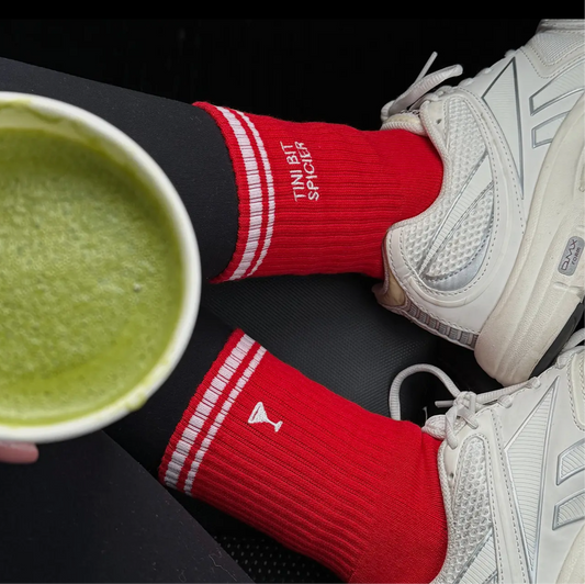 Tiki Bit Spicier Pilates Grip Socks