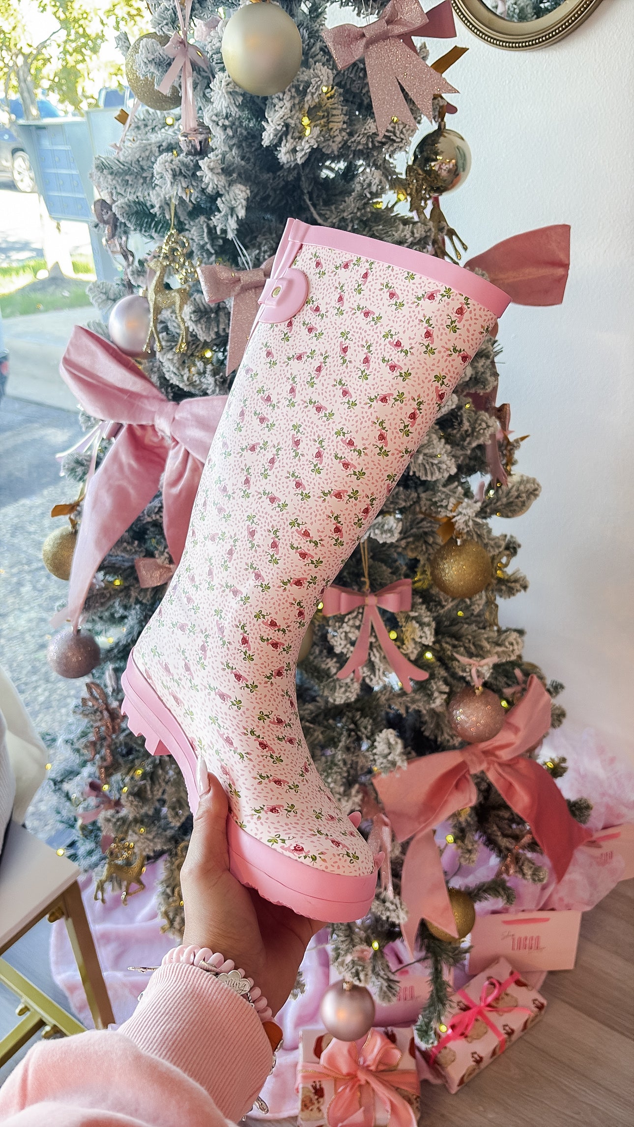 Garden Lane Chic Floral Rain Boots