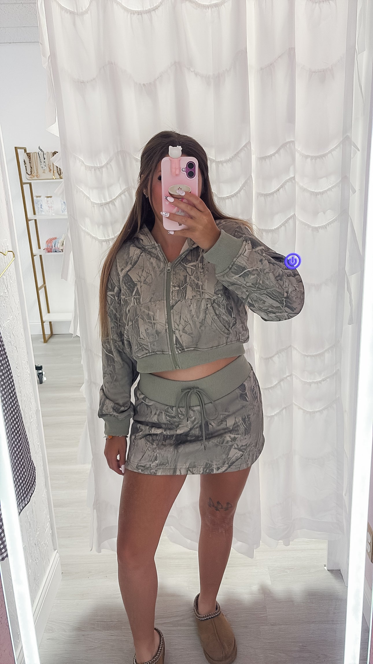 Camo Mini Skirt