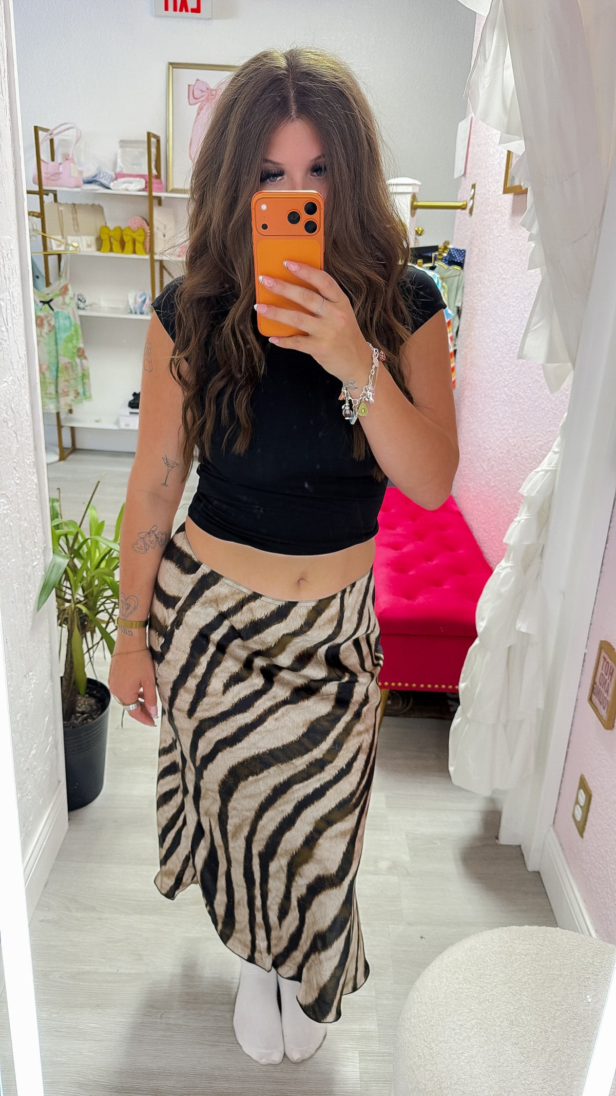 Tiger Midi Skirt