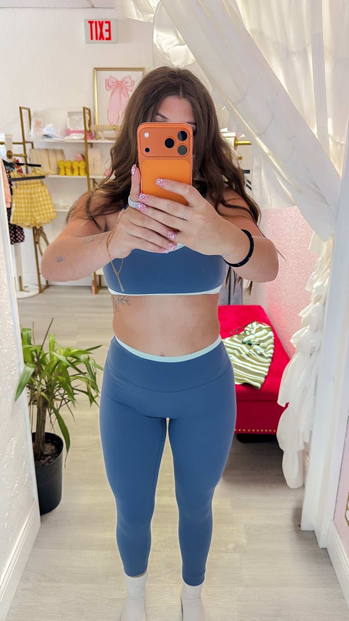 Slate Contrast Legging