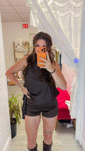 Brown Low Rise Satin Shorts