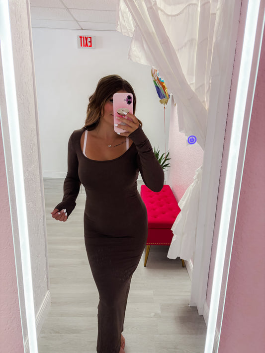 Skimmy Chocolate Dress