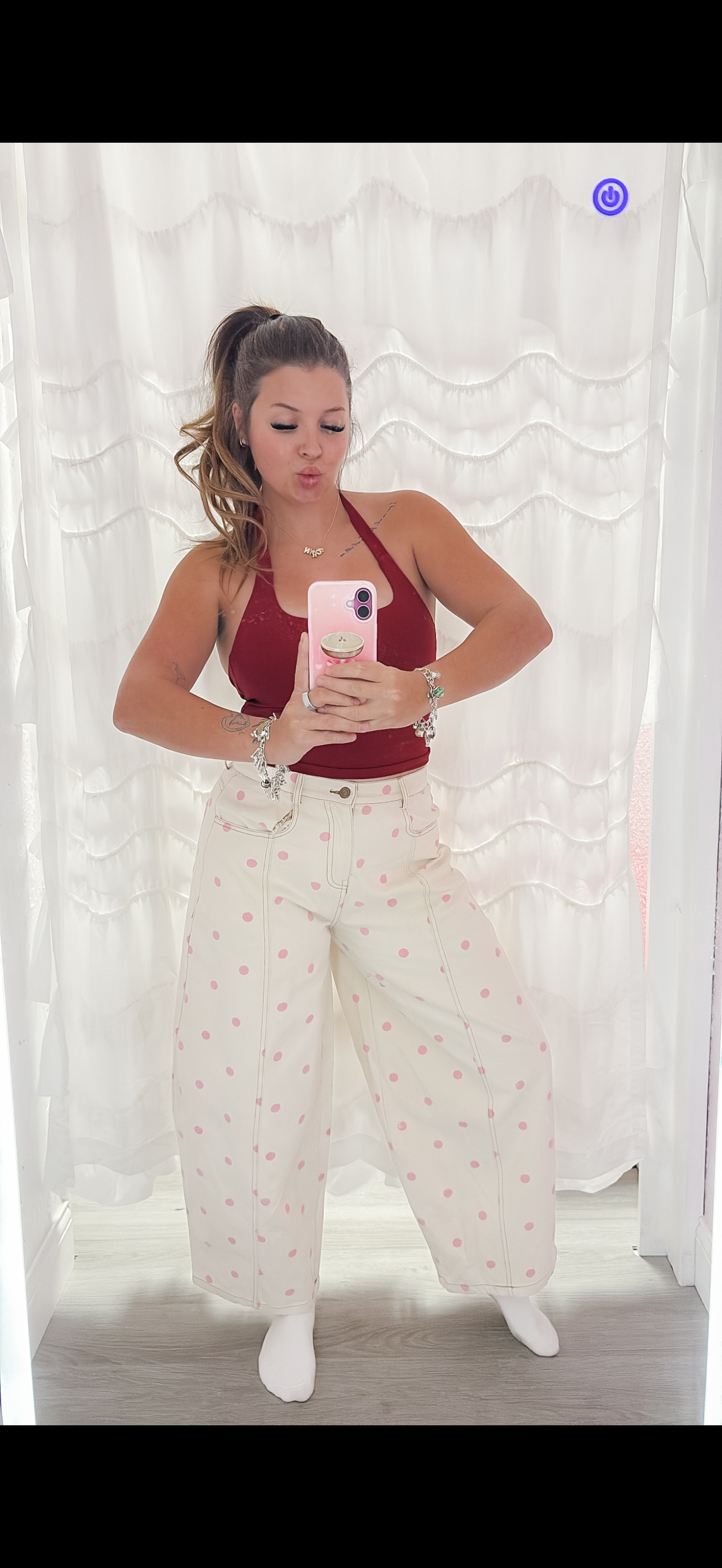 Pink Polka Dot Barrels