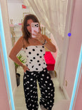 Polka Dot Wide Leg Pants