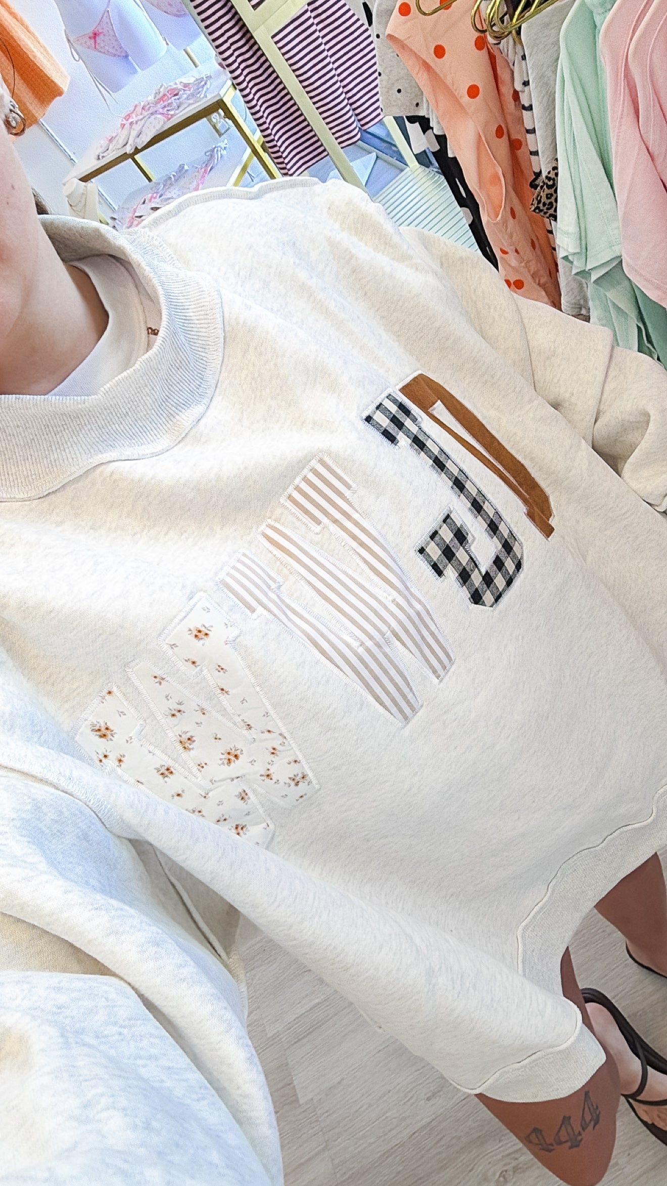 Wwjd Embroidered Mock-Neck Sweatshirt