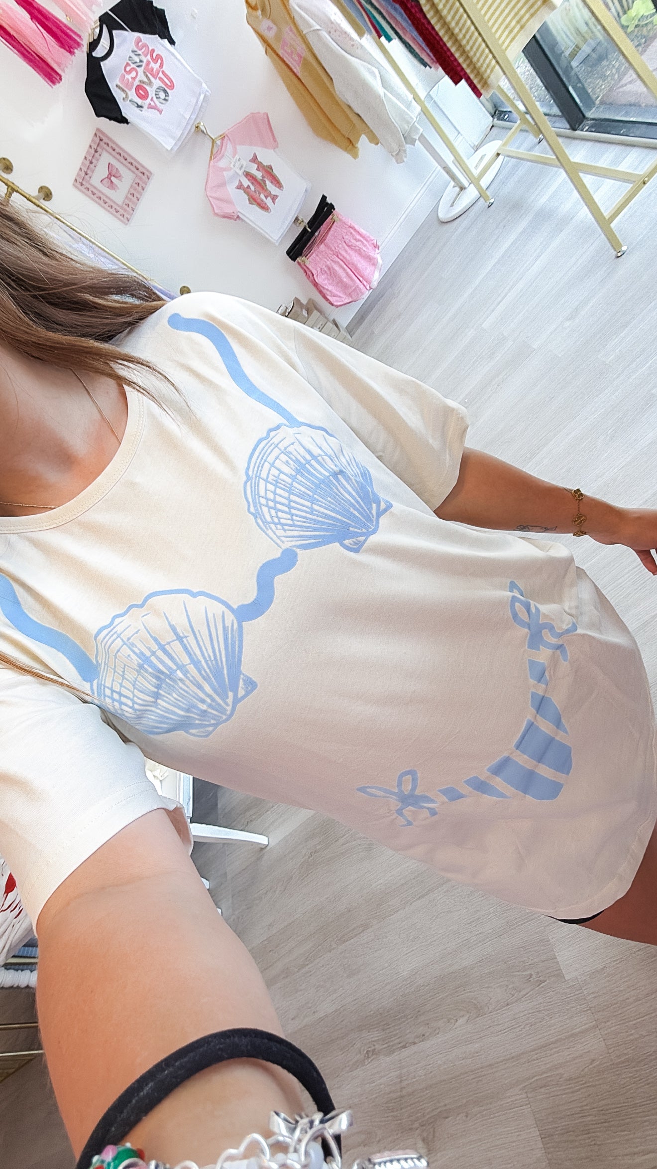 Seashell Bikini Coverup Tee