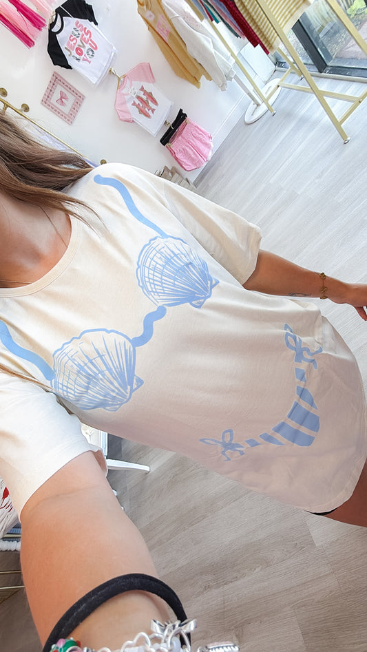 Seashell Bikini Coverup Tee