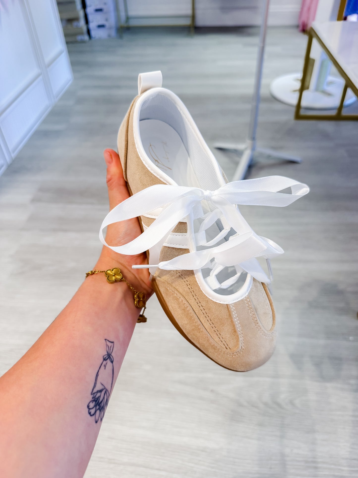 Vintage Havana Ballerina Bow Sneakers