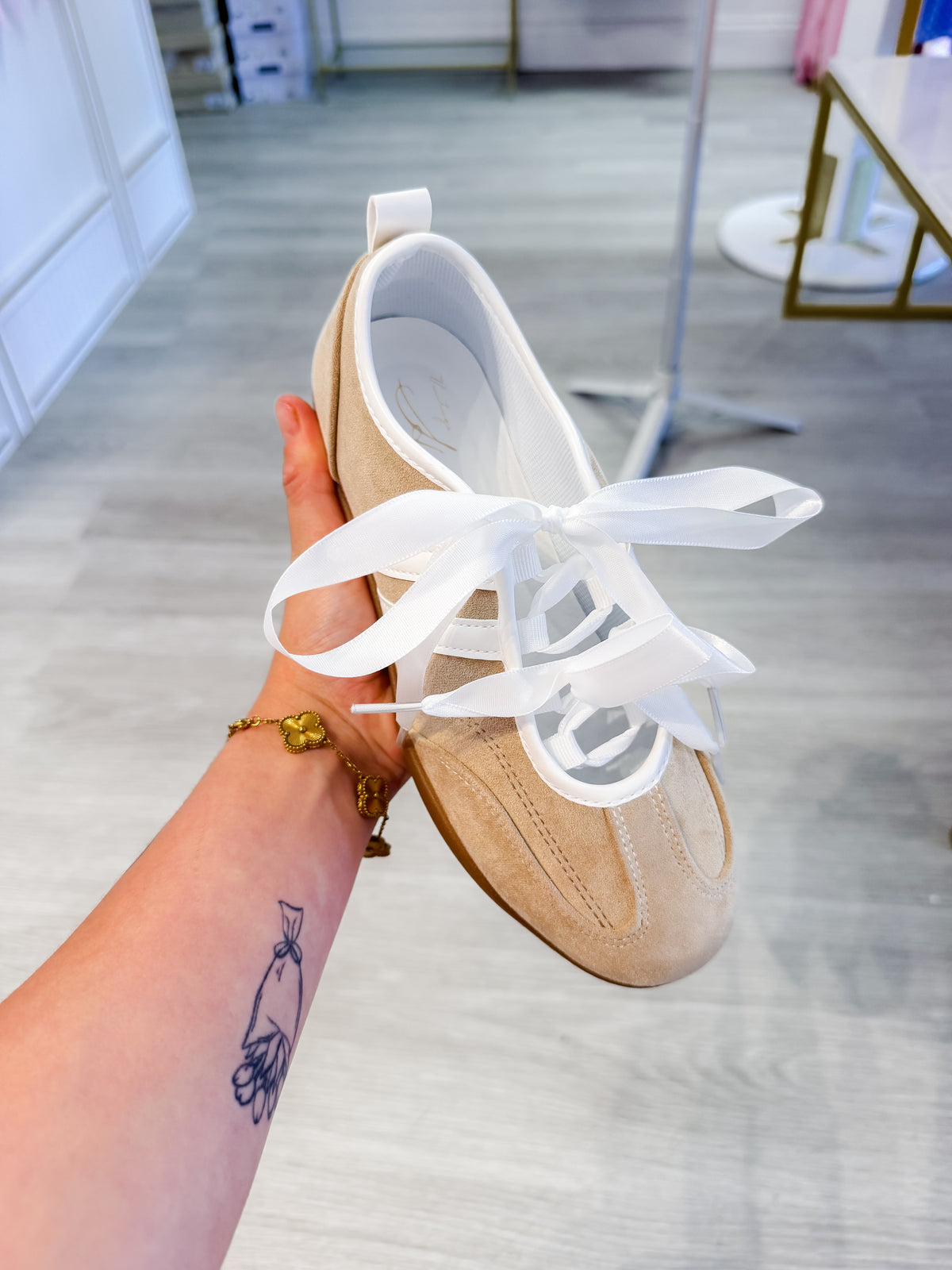 Vintage Havana Ballerina Bow Sneakers