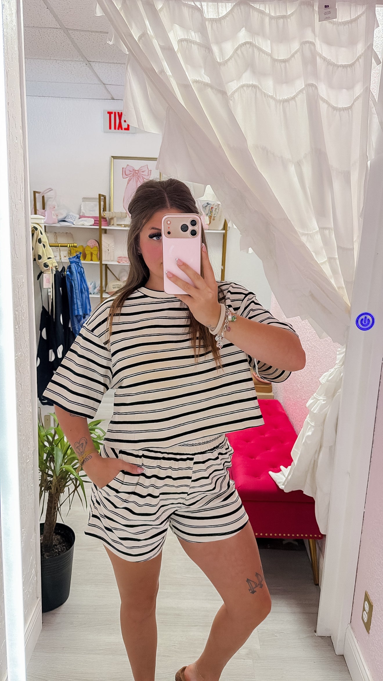 Black & White Boxy Stripe Set