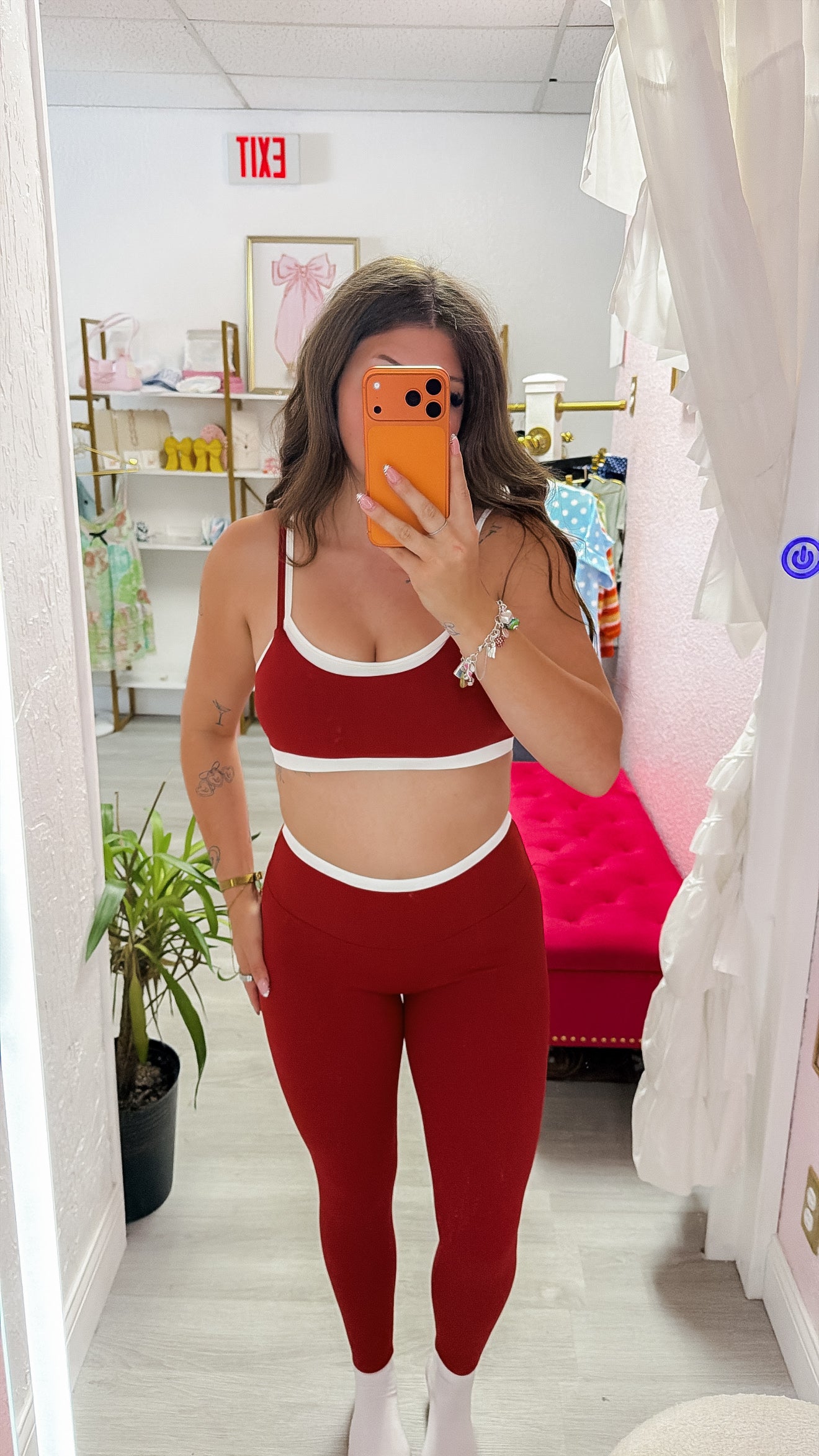 Cherry Double Layered Leggings