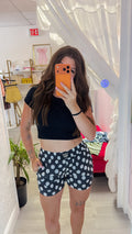 Black Polka Dot Boxer Shorts