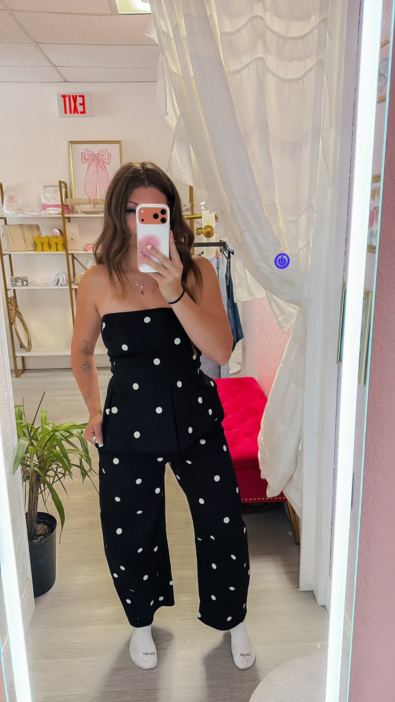 Iris Polka Dot Barrel Pants