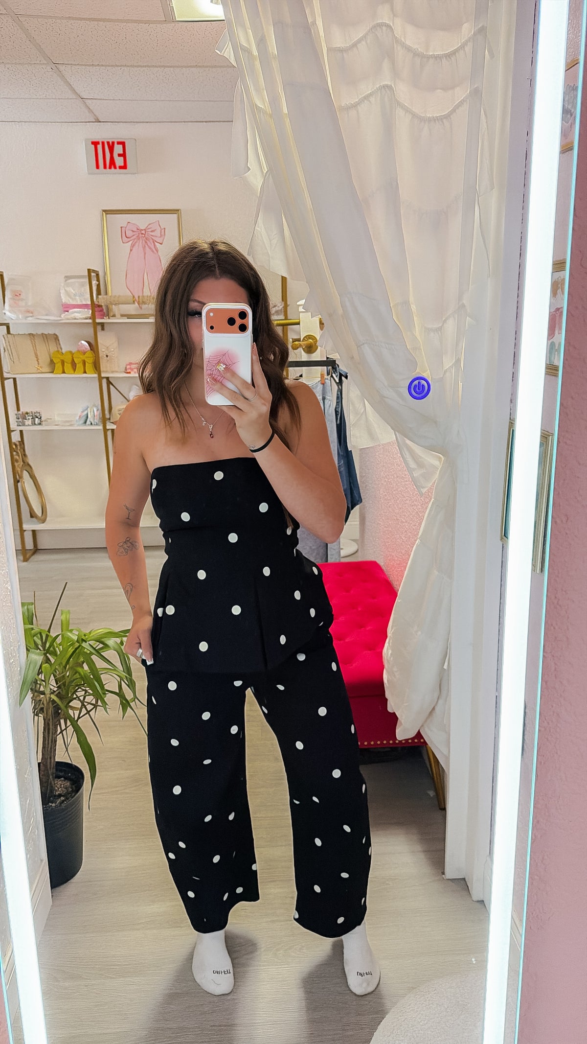 Iris Polka Dot Barrel Pants