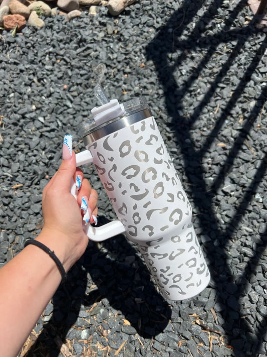 White Leopard 40 Oz Tumblr