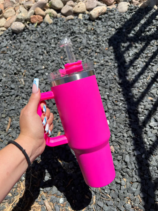 Hot Pink 40 Oz Tumblr