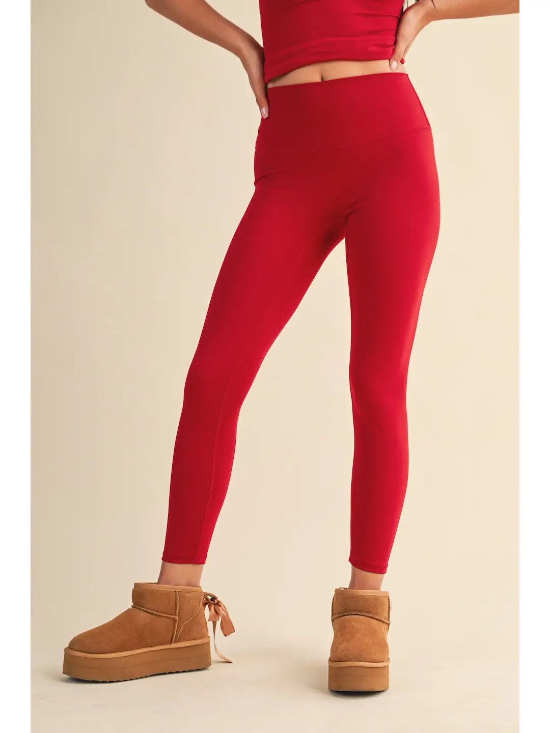 Align Performance High Rise Leggings - Cherry Red